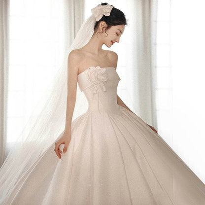 Stunning Strapless Dress with Big Train - Shanilia