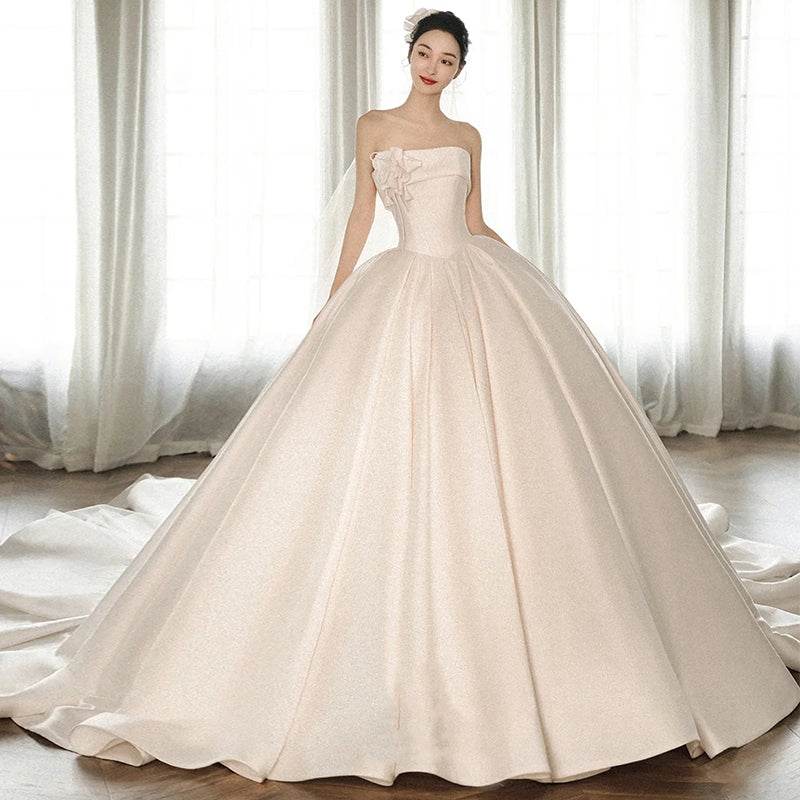 Stunning Strapless Dress with Big Train - Shanilia