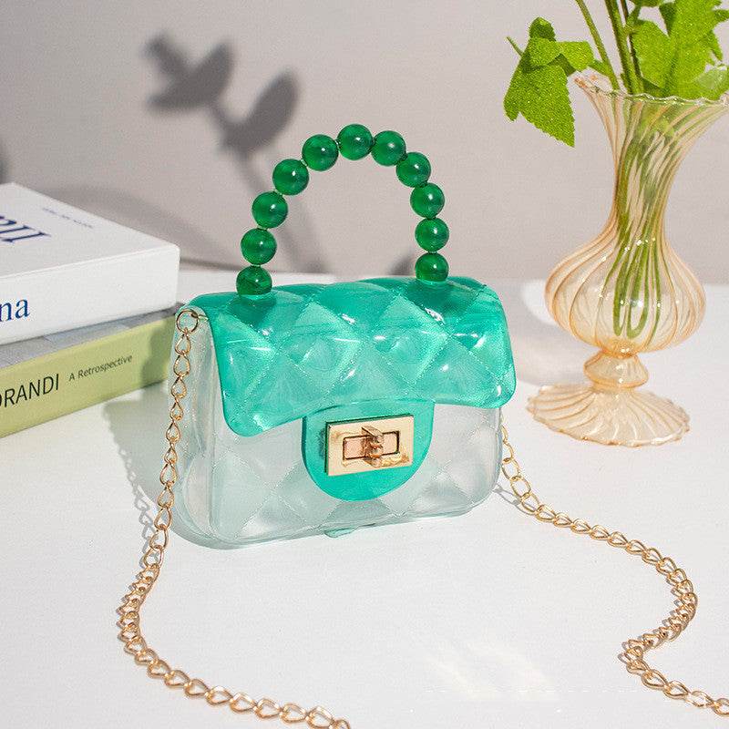 Pearl Handheld Transparent Jelly Bag - Shanilia