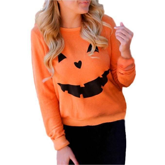 Halloween Party Pumpkin Sweater - Shanilia