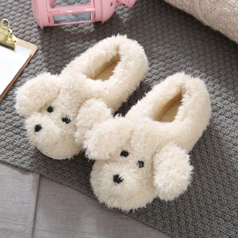 Soft & Warm Winter Couple Slippers - Cotton & Wool Women's Indoor Shoes - Shanilia