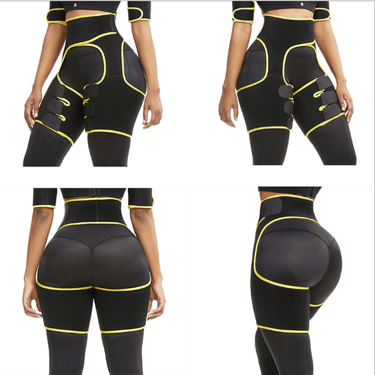 Sports Waist Belt Adjustable One-piece Girdle Leg Straps - Shanilia