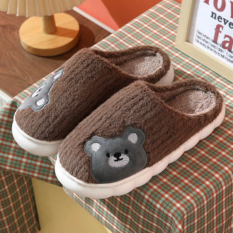 Cute Rabbit Striped Slippers For Women | Thick-soled Indoor Couple Slippers - Shanilia