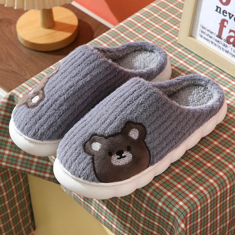 Cute Rabbit Striped Slippers For Women | Thick-soled Indoor Couple Slippers - Shanilia