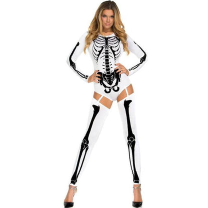 Halloween Cosplay Costume Skull Zombie Uniform - Shanilia