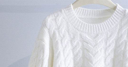 Cable-knit Sweater Women's Design Sense Loose - Shanilia