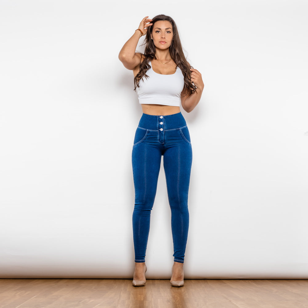 Shascullfites Melody High Waist Jeans - Push Up Effect, Butt Lifting Jeggings for Women