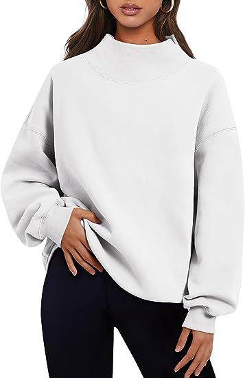 Women's Thick Warm Pullover Sweatshirt Round Neck Hoodie - Shanilia