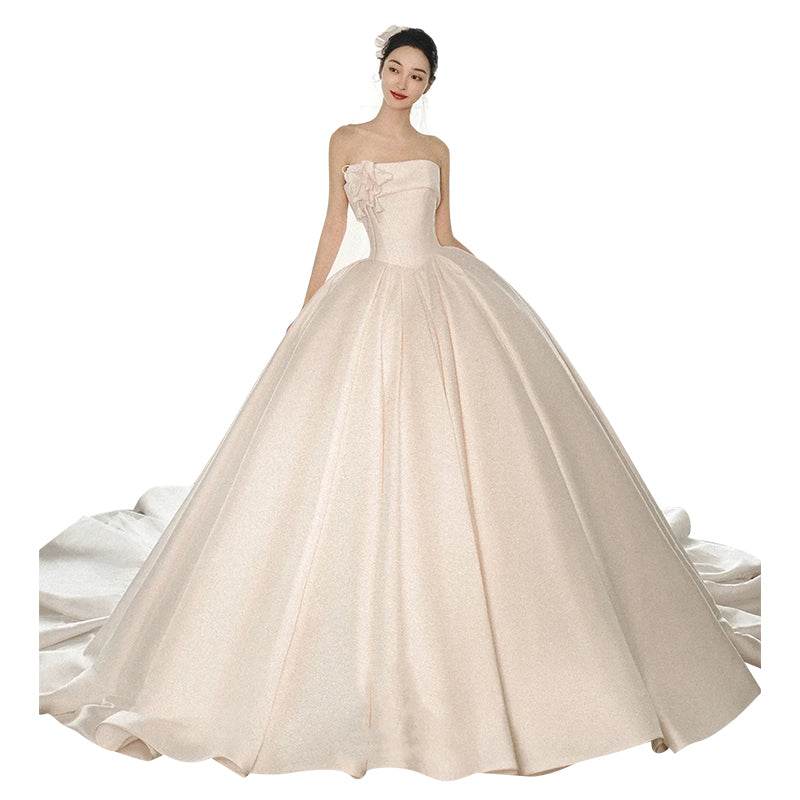 Stunning Strapless Dress with Big Train - Shanilia