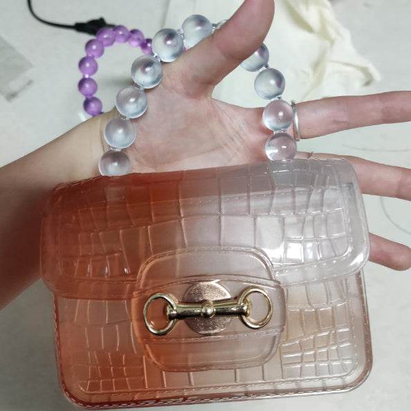 Pearl Handheld Transparent Jelly Bag - Shanilia