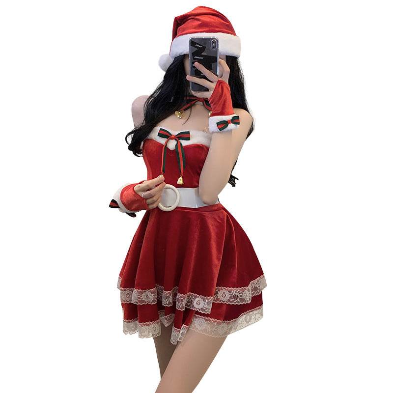 Women's Christmas Dress Stage Anchor Costume - Shanilia