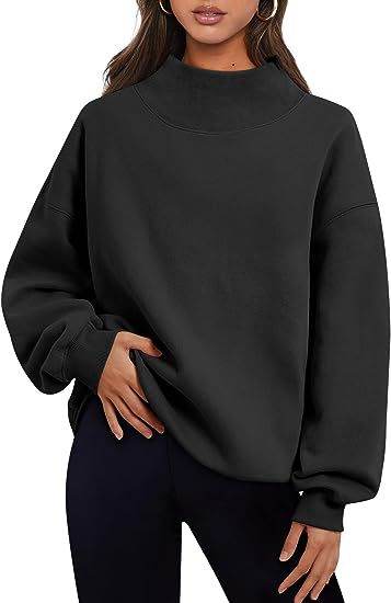 Women's Thick Warm Pullover Sweatshirt Round Neck Hoodie - Shanilia