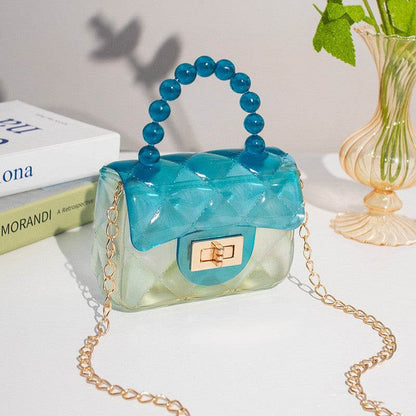 Pearl Handheld Transparent Jelly Bag - Shanilia