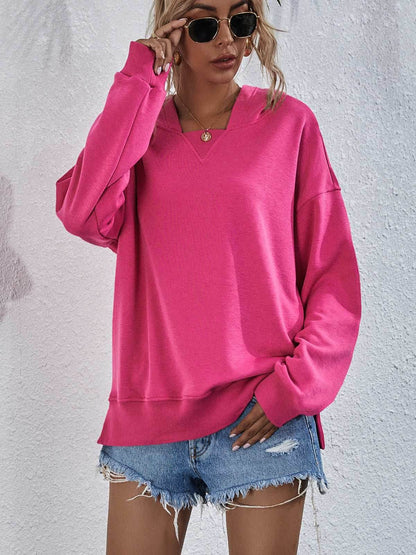 Women's Hoodie Sweatshirt | Sports Casual Candy Color Long Sleeve Tops - Shanilia