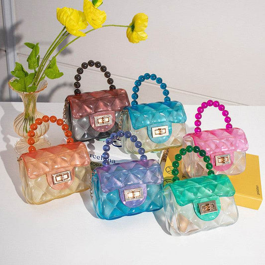 Pearl Handheld Transparent Jelly Bag - Shanilia