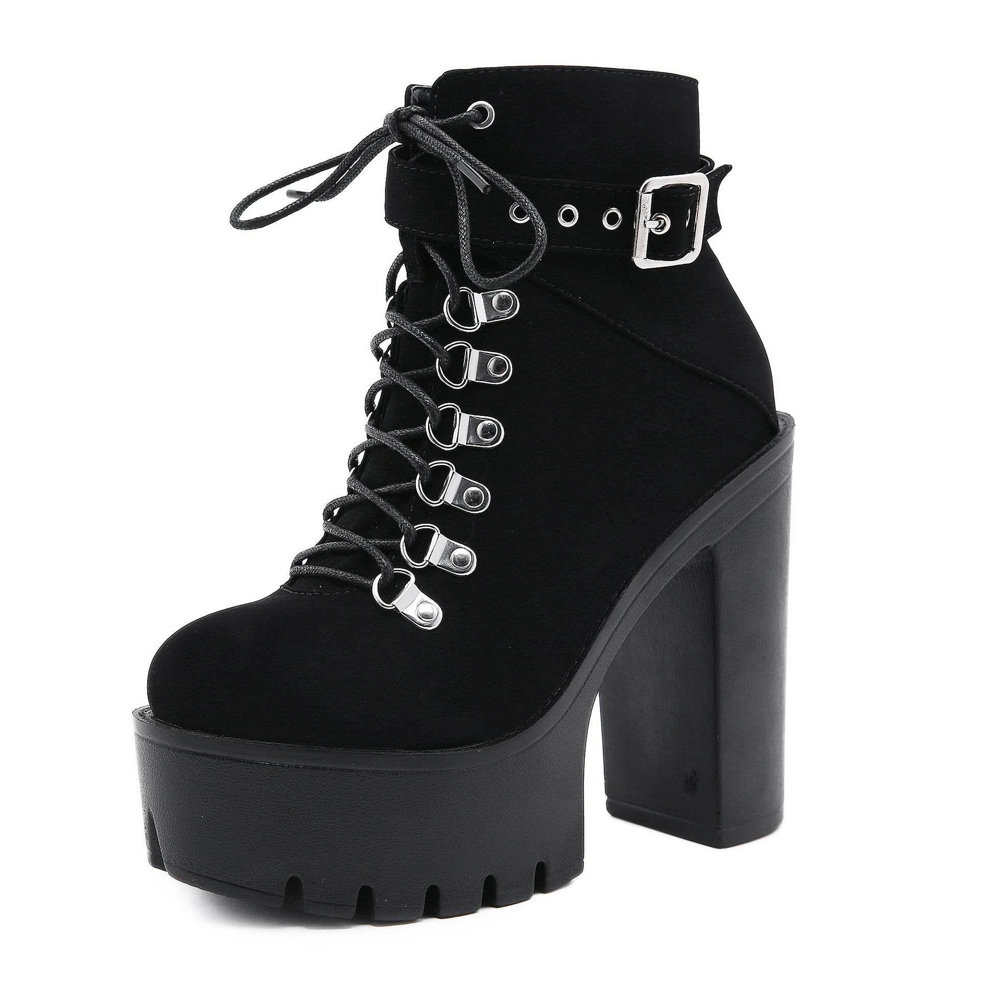 Women's Belt Buckle Stage Booties - Shanilia