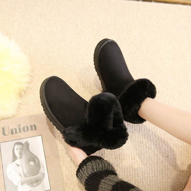 Women's Winter Snow Boots | Warm Fleece Ankle Boots | Comfort Platform Shoes - Shanilia