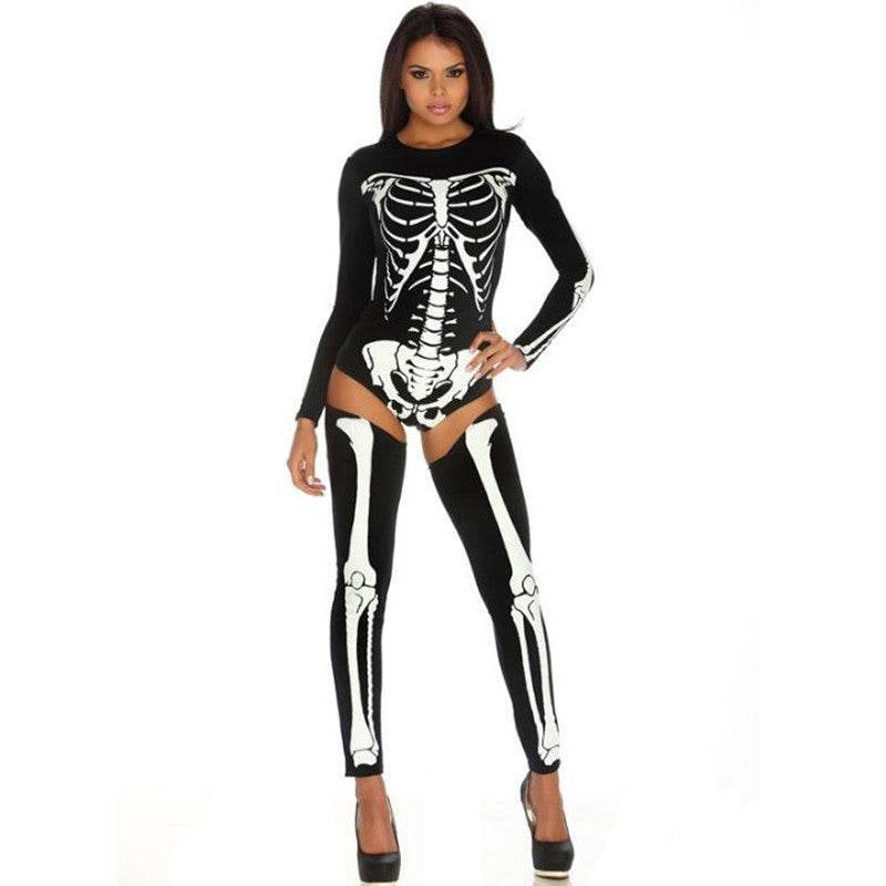 Halloween Cosplay Costume Skull Zombie Uniform - Shanilia