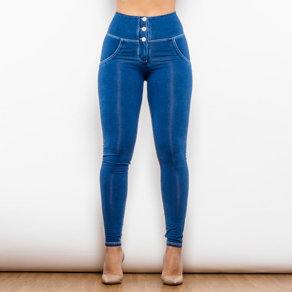 Shascullfites Melody High Waist Jeans - Push Up Effect, Butt Lifting Jeggings for Women