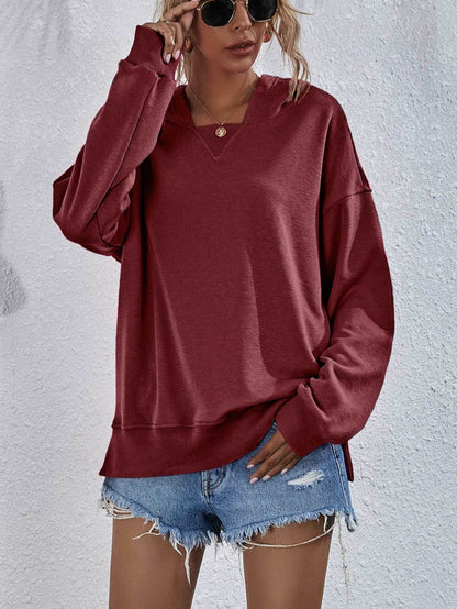 Women's Hoodie Sweatshirt | Sports Casual Candy Color Long Sleeve Tops - Shanilia