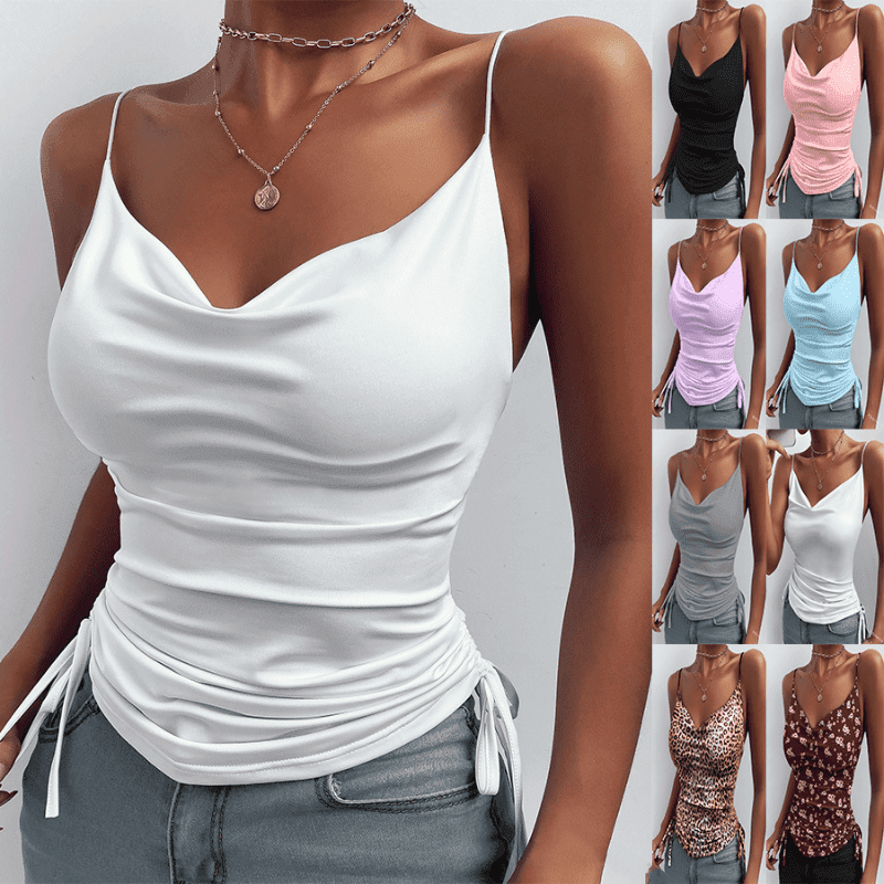 Shop the Latest Spaghetti Strap Tops and V-neck Camisole Shirts for Women - Shanilia