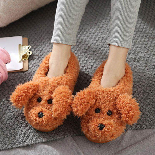 Soft & Warm Winter Couple Slippers - Cotton & Wool Women's Indoor Shoes - Shanilia