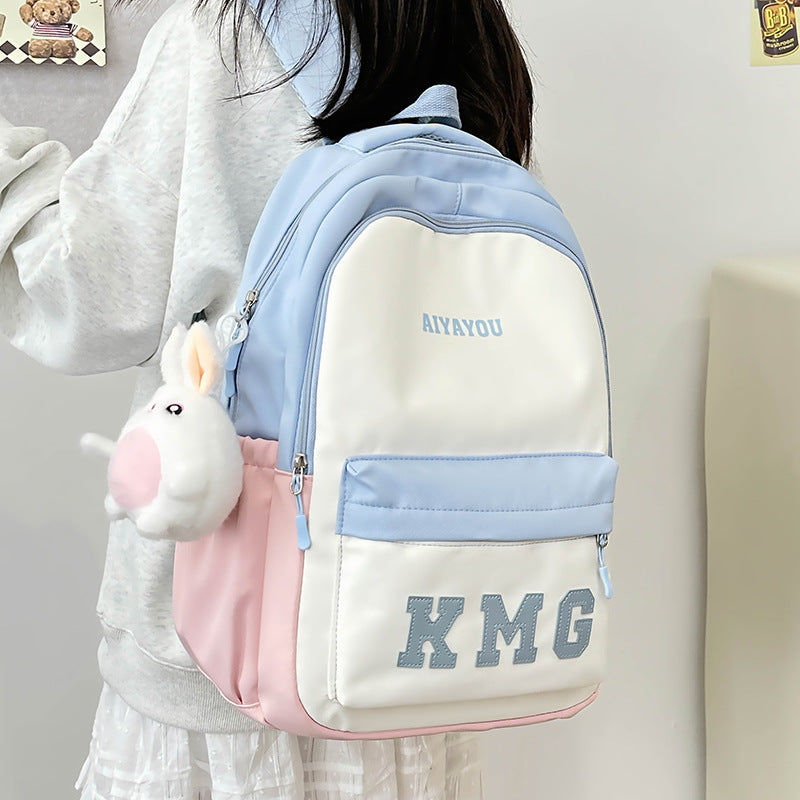 Children's Mini Contrast Color Backpack All-match Bag