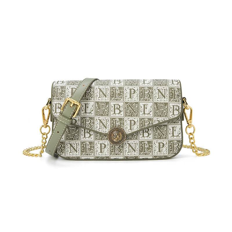 Women's Printed Chain Shoulder Messenger Bag - Shanilia