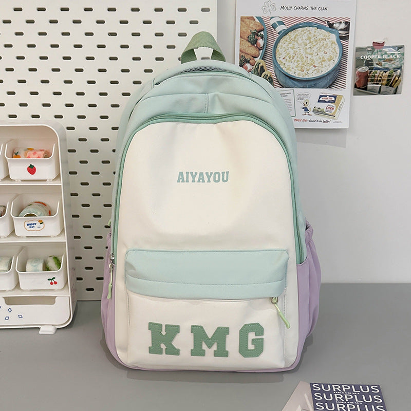 Children's Mini Contrast Color Backpack All-match Bag