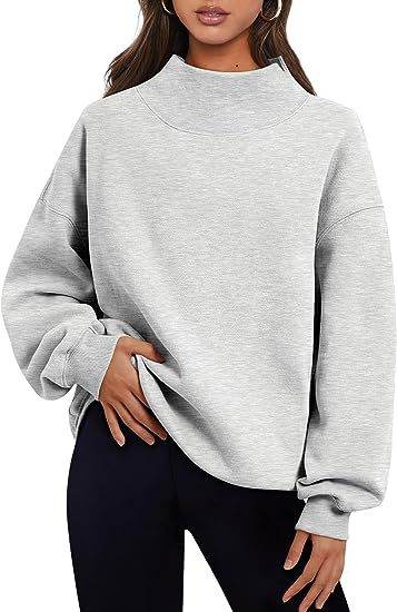 Women's Thick Warm Pullover Sweatshirt Round Neck Hoodie - Shanilia