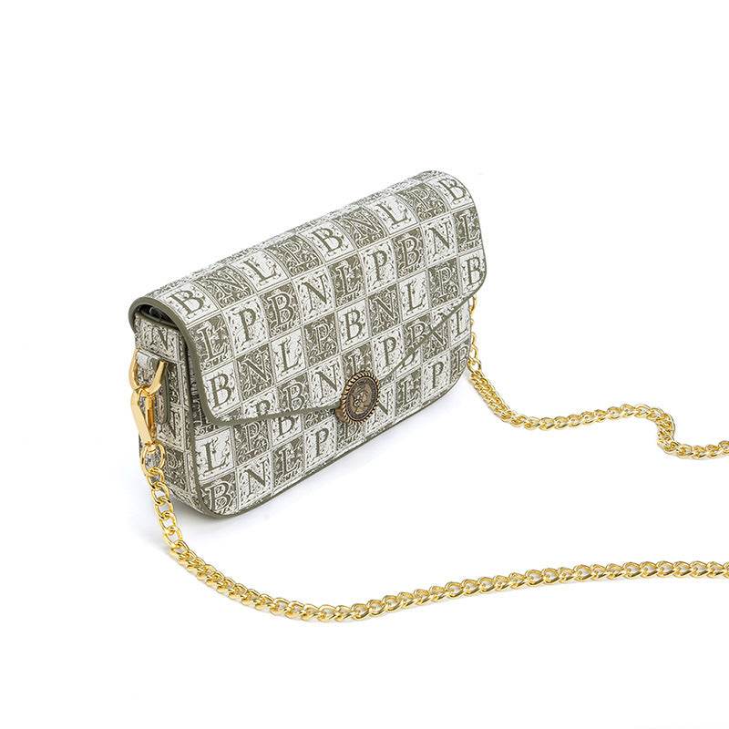 Women's Printed Chain Shoulder Messenger Bag - Shanilia