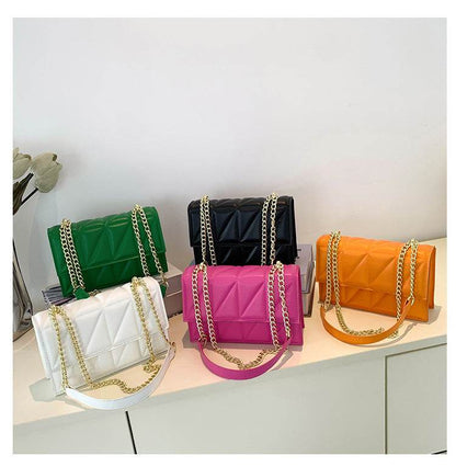 Small Square Bags Fashion Chain Crossbody Shoulder Bag - Shanilia