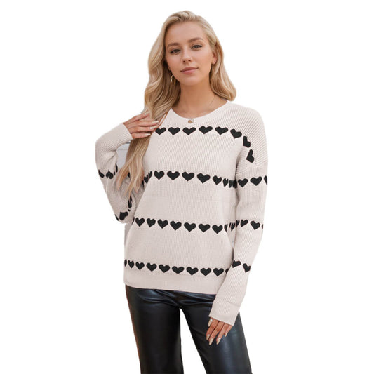 Valentine's Day Love Pullover Women's Knitwear - Shanilia