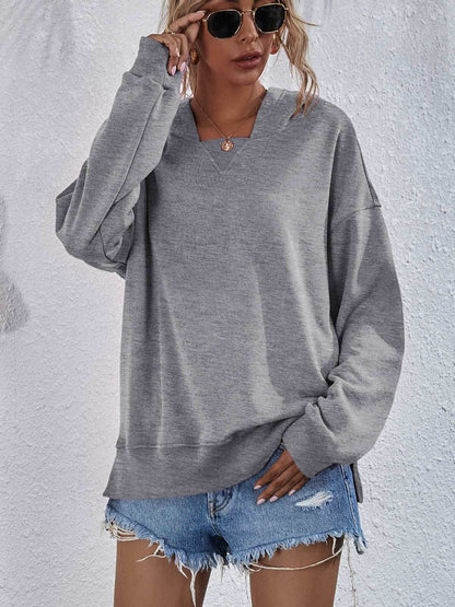 Women's Hoodie Sweatshirt | Sports Casual Candy Color Long Sleeve Tops - Shanilia