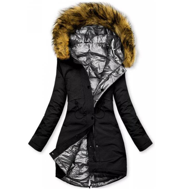 European and American Style Women's Cotton-Padded Clothes Warm Coat Mid-Length - Shanilia