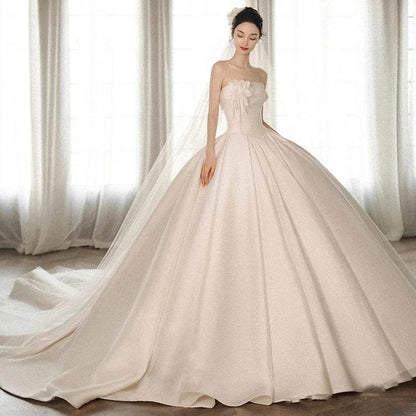 Stunning Strapless Dress with Big Train - Shanilia