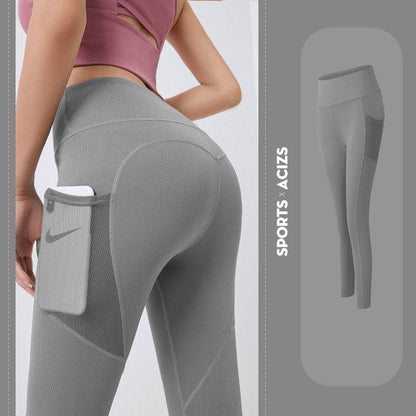 Yoga Pants Women With Pocket Leggings Sport Girl Gym Leggings Women Tummy Control Jogging Tights Female Fitness Pants - Shanilia