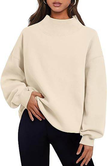 Women's Thick Warm Pullover Sweatshirt Round Neck Hoodie - Shanilia