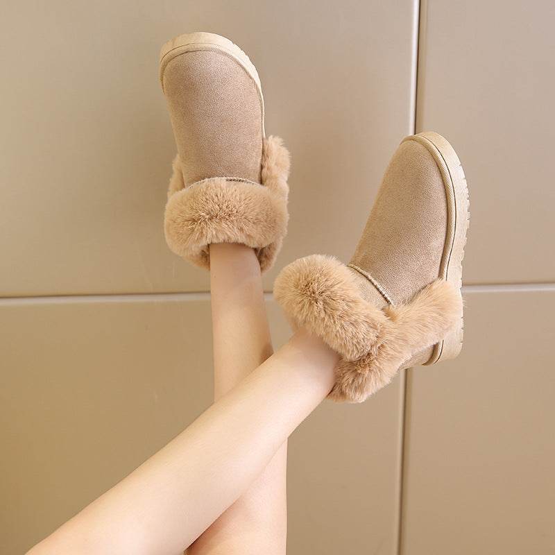 Women's Winter Snow Boots | Warm Fleece Ankle Boots | Comfort Platform Shoes - Shanilia