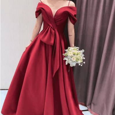 Off-shoulder Evening Engagement Return Dress Woman - Shanilia