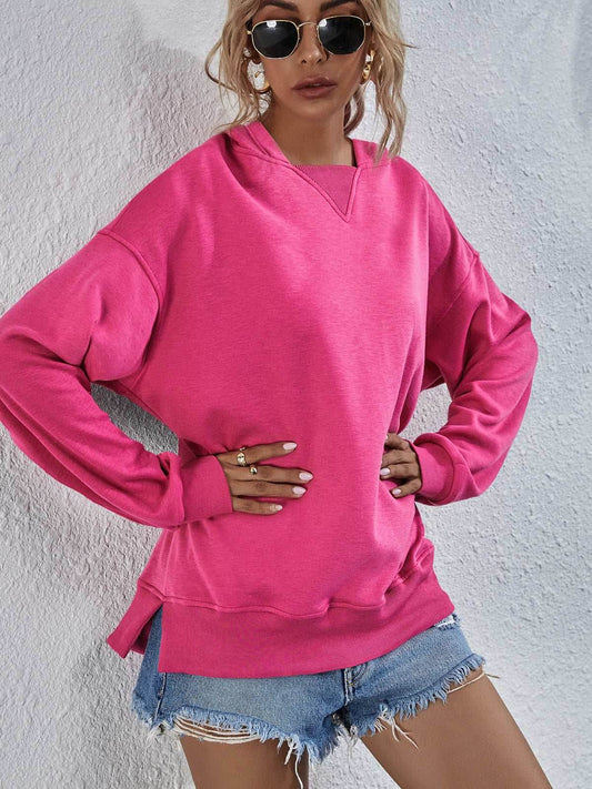 Women's Hoodie Sweatshirt | Sports Casual Candy Color Long Sleeve Tops - Shanilia