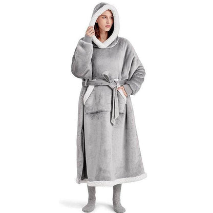 Warm Winter Hoodie Blanket With Button Design For Women & Men - Shanilia