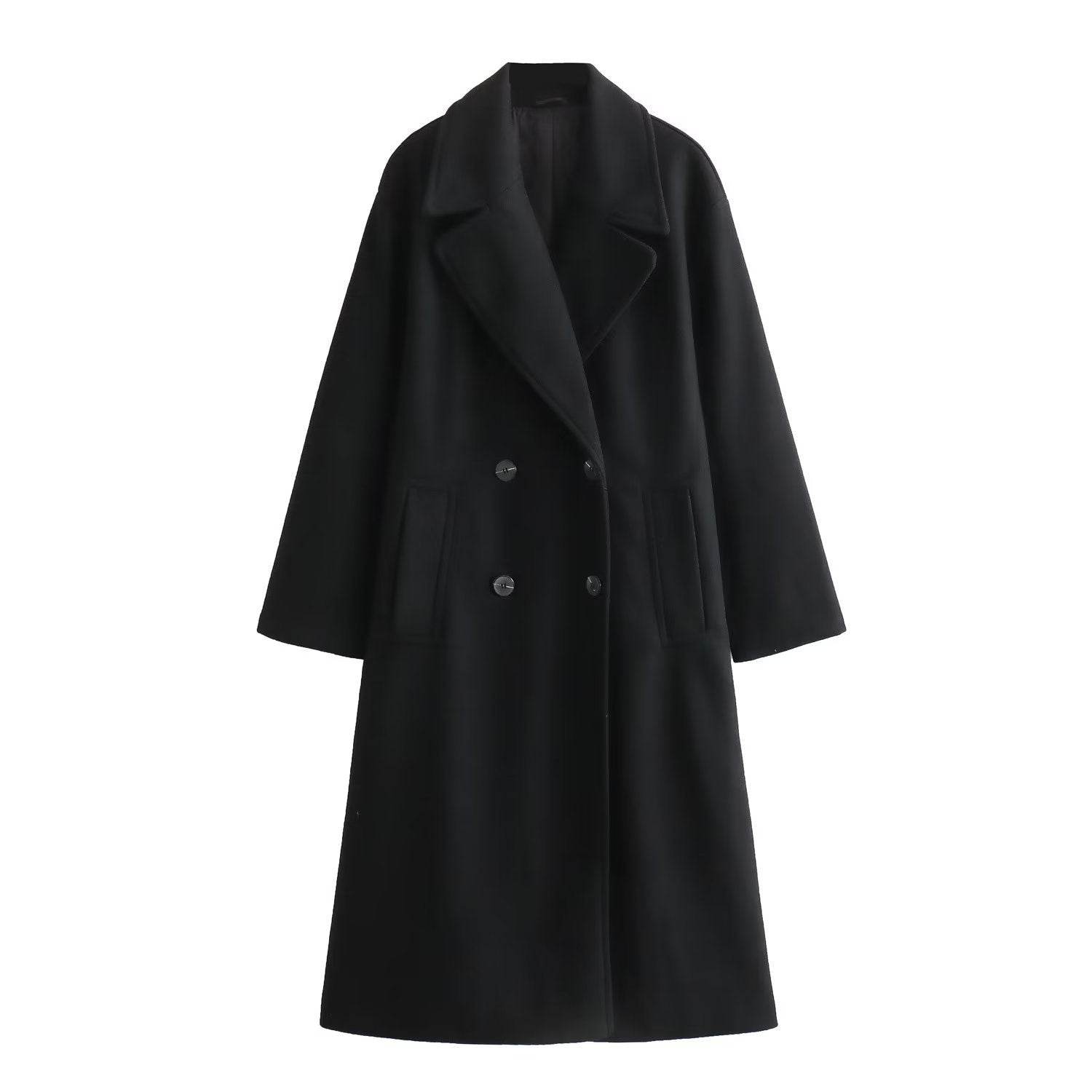 Women's Soft Loose Woolen Overcoat Coat - Shanilia