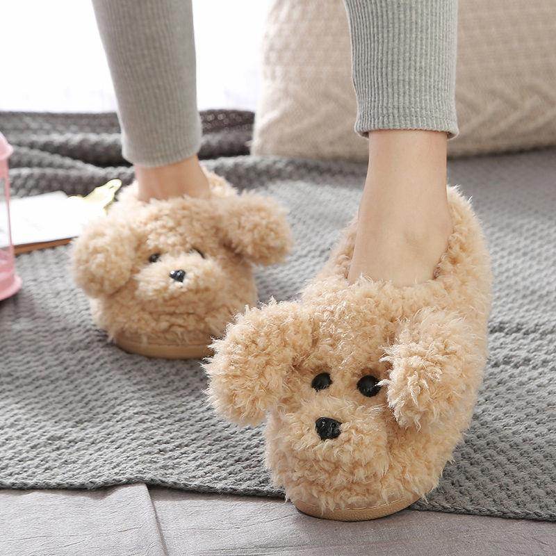 Soft & Warm Winter Couple Slippers - Cotton & Wool Women's Indoor Shoes - Shanilia